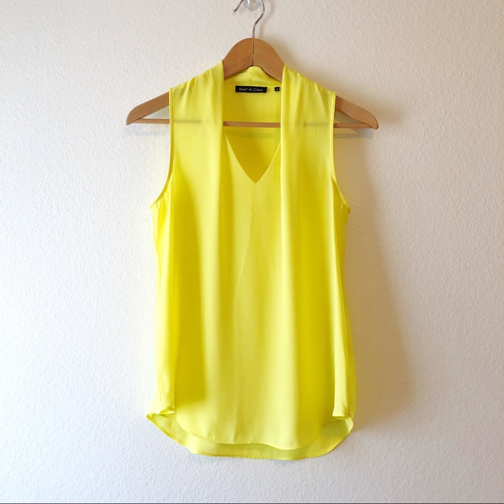 Violet & Claire | Sleeveless V Neck Top